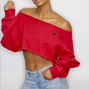 Vintage Womens Champion Crop Sweater